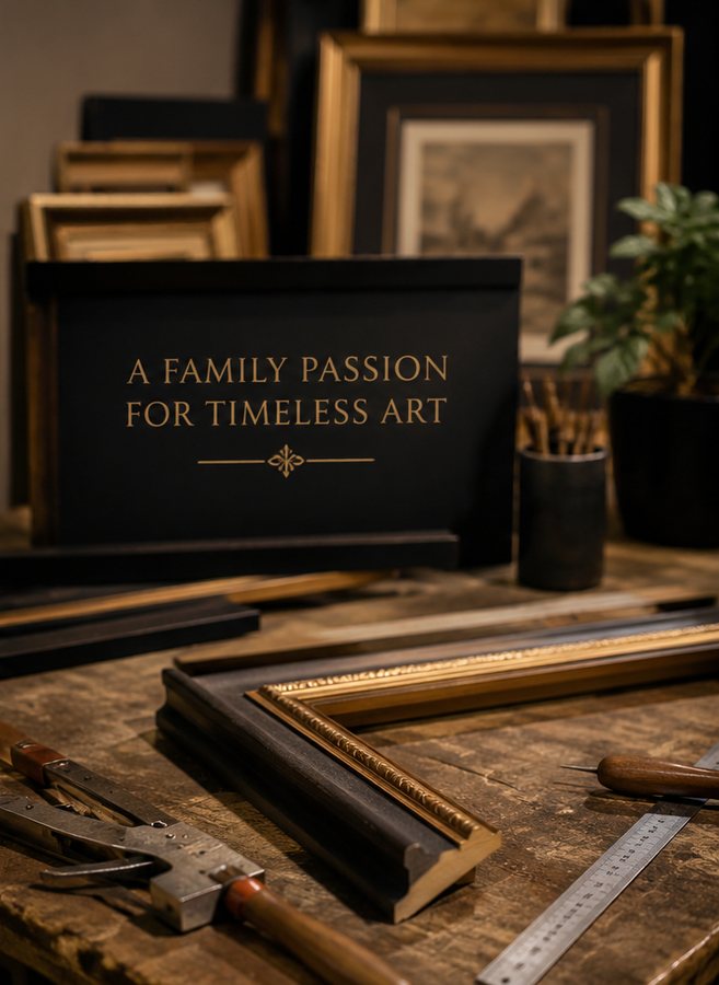 A family passion for timeless art — framing in the Wechi studio